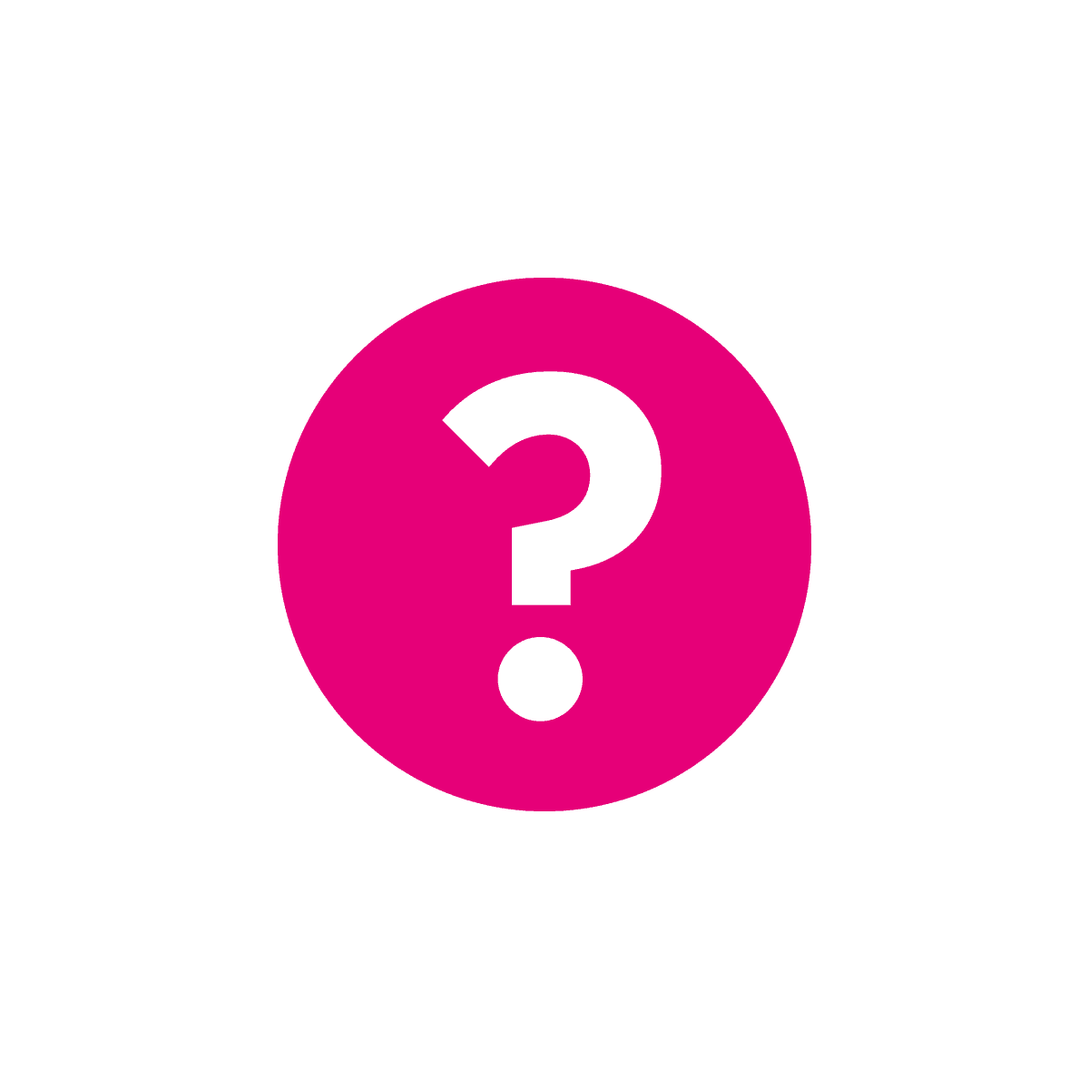 A question mark icon.