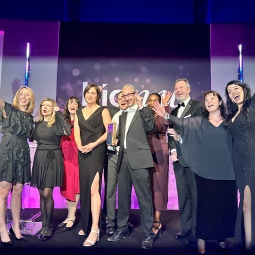 DETERMINE team recieving an award.