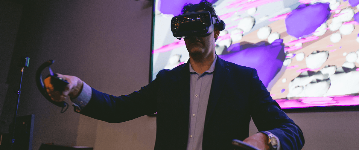 A photo of a researcher.