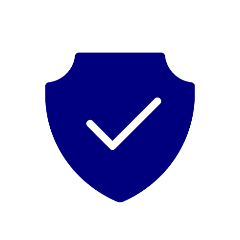 Illustration of a shield with tick symbol.